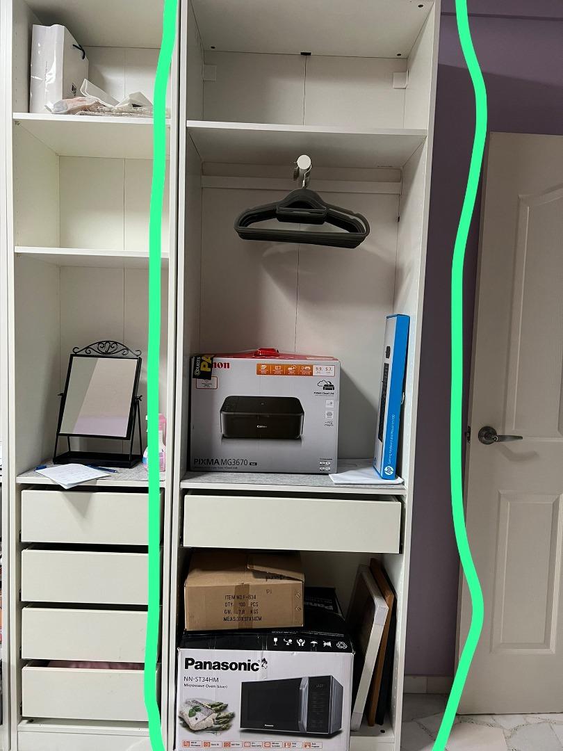 Ikea PAX opened concept Wardrobe, Furniture & Home Living, Furniture