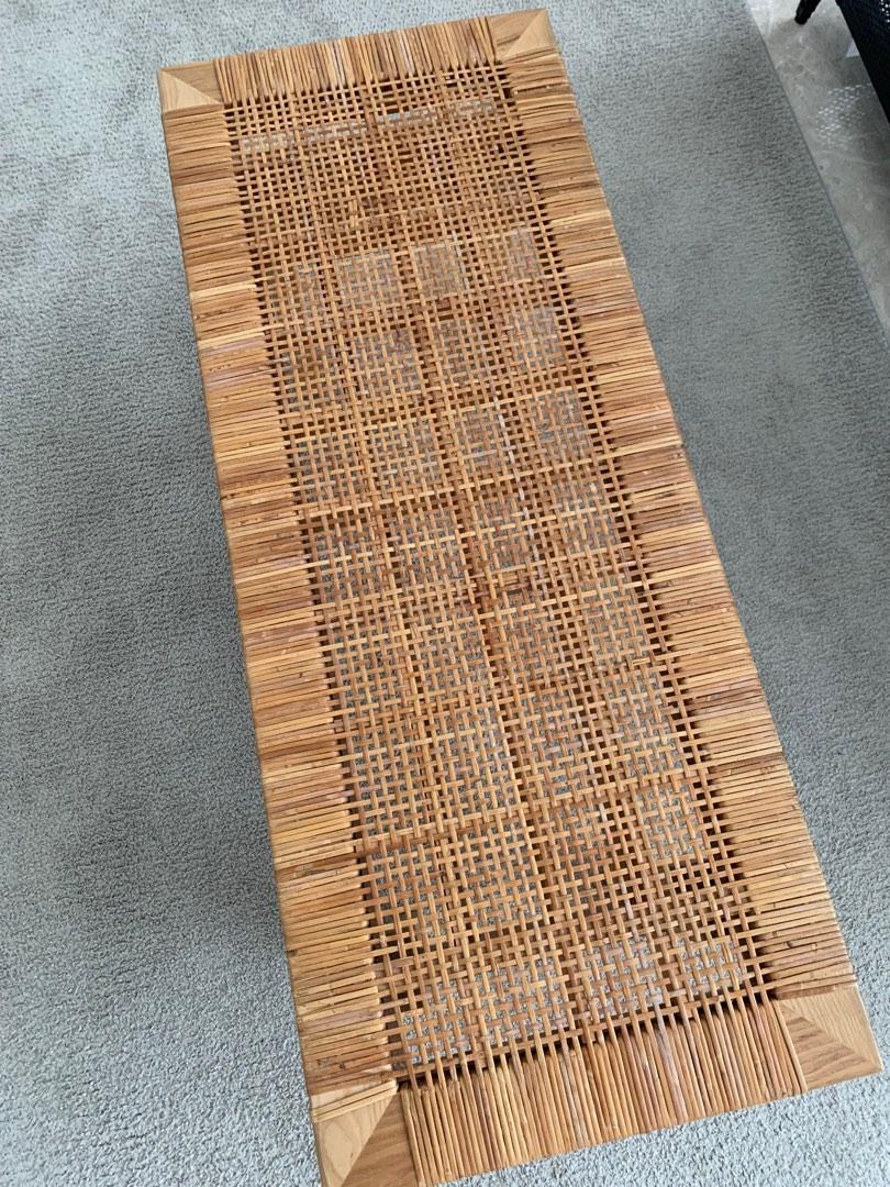 IKEA Rattan coffee table, Furniture & Home Living, Furniture, Other