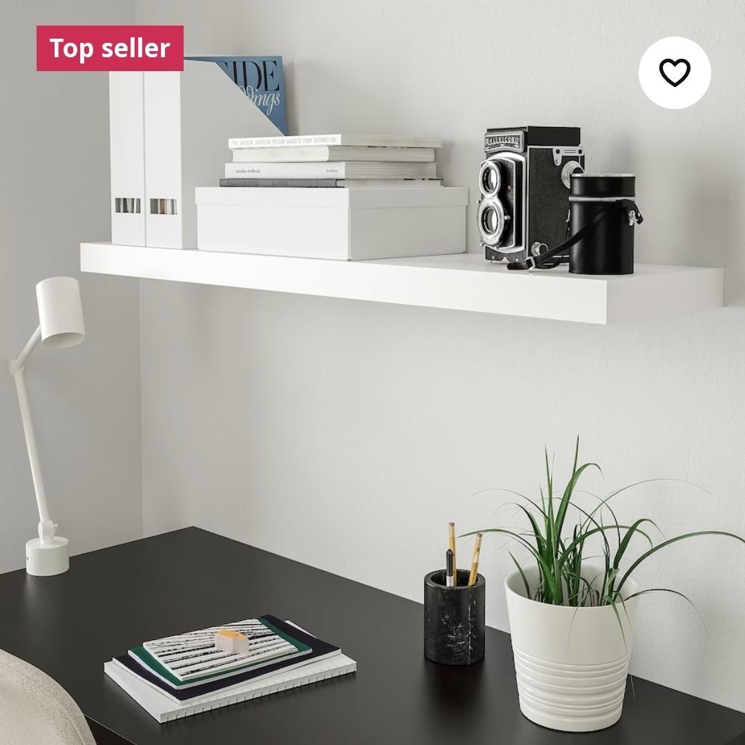 IKEA Wall Shelf 110cm (+free 30cm), Furniture & Home Living, Furniture