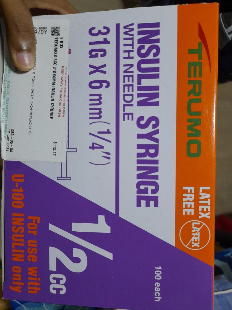 Insulin needle, Health & Nutrition, Medical Supplies & Tools on Carousell