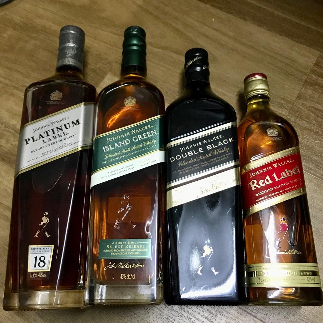 Johnnie Walker Blended Scott Whisky, Food & Drinks, Alcoholic ...