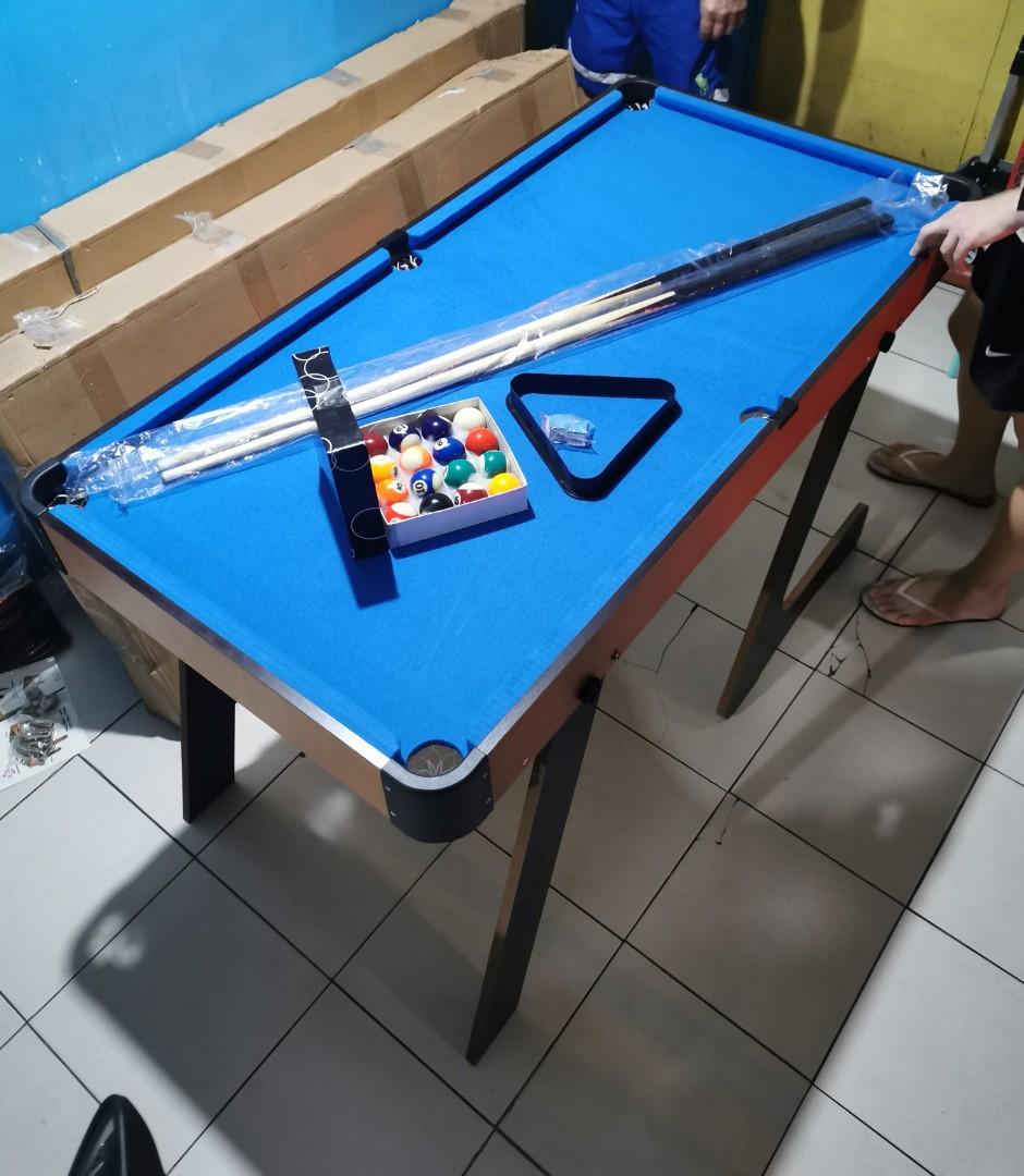 Junior Billiards Foldable (Category: Billiards and Bowling) located in Manila. Submitted by thechecklistph (Listing ID 1191186626, Image 3). Description: Junior Foldable Billiards Table P7999 123 x 63 x 75 cm Includes 16 balls 1 wooden table 2 sticks 2 tisa 1 triangle Pick up or delivery paid by the customer Location is Abad Santos Manila.