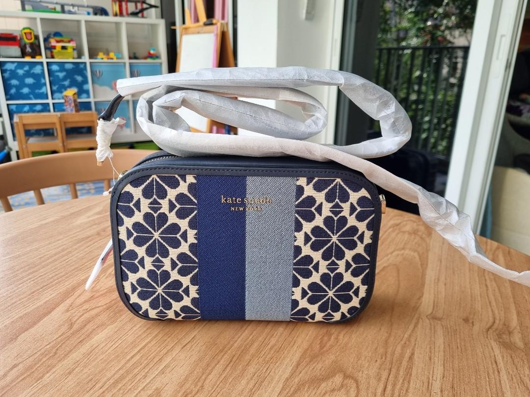 Kate spade flower jacquard camera bag, Women's Fashion, Bags & Wallets