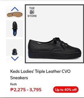 Keds platform black sneakers