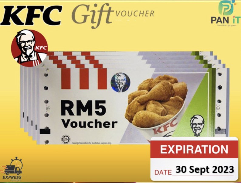KFC voucher Rm100, Tickets & Vouchers, Vouchers on Carousell