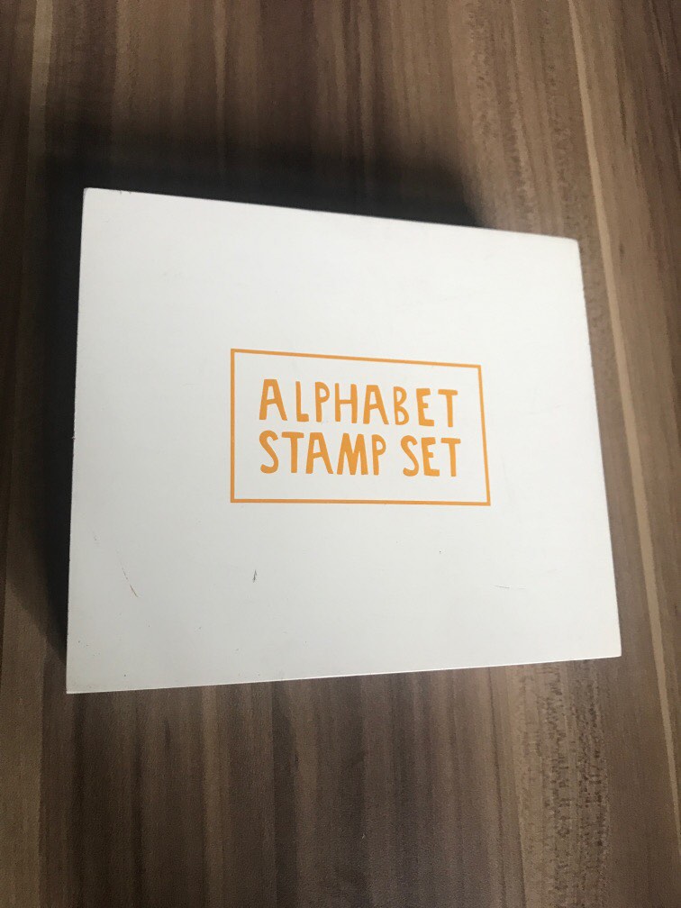 Kikki.k Alphabet stamp set, Hobbies & Toys, Stationery & Craft, Craft