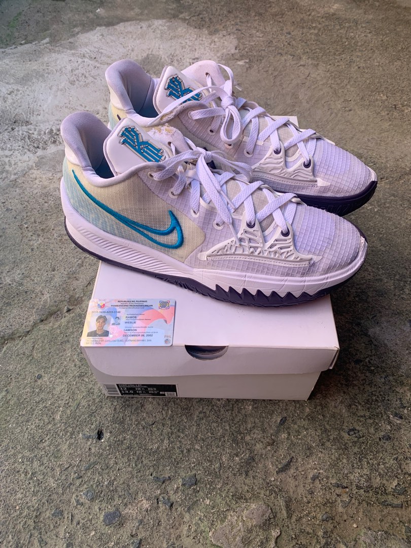 kyrie 4 white and blue