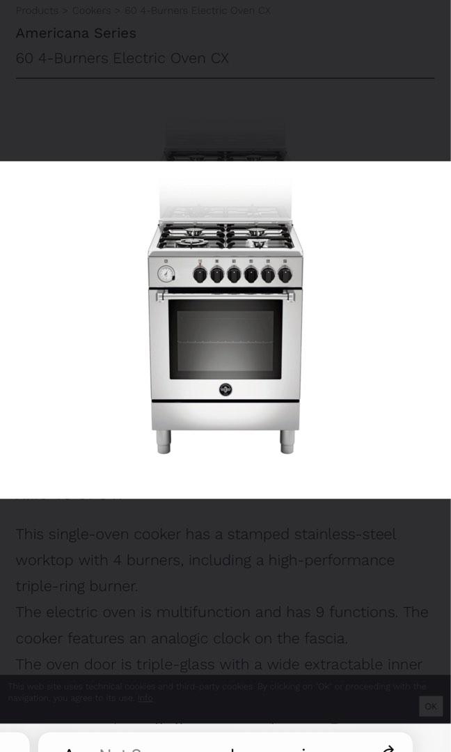 gas stove and oven 60cm