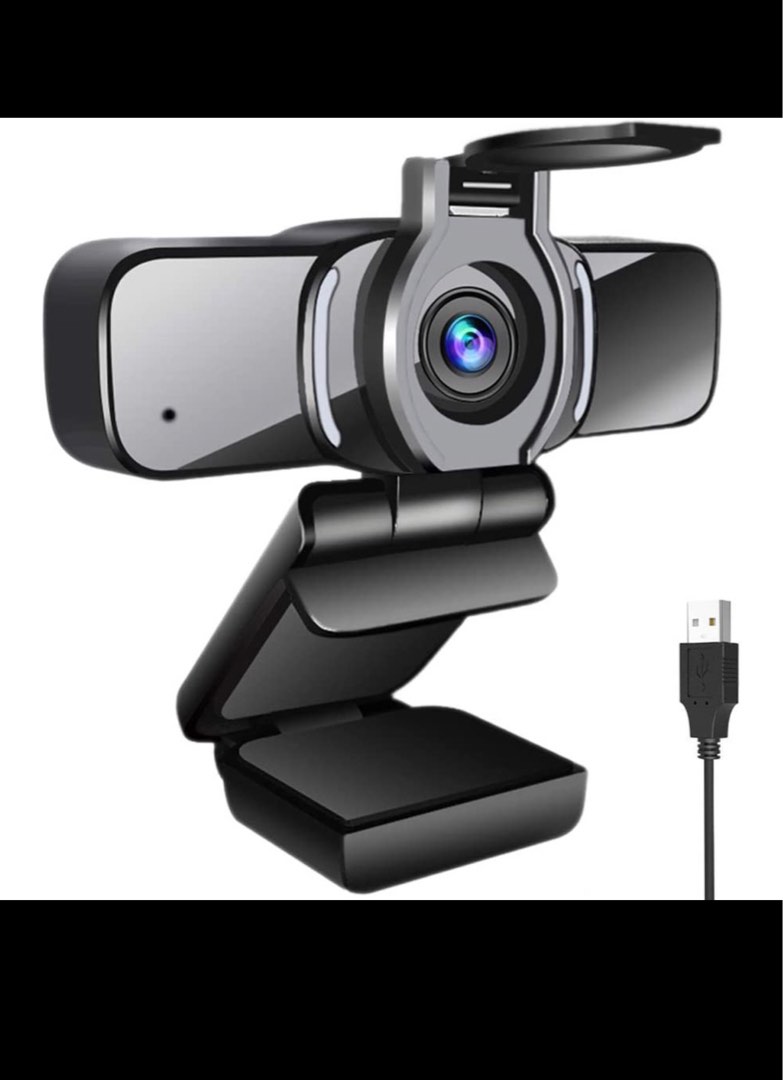 Larmtek 1080P HD USB webcam, PC computer camera with webcam cover