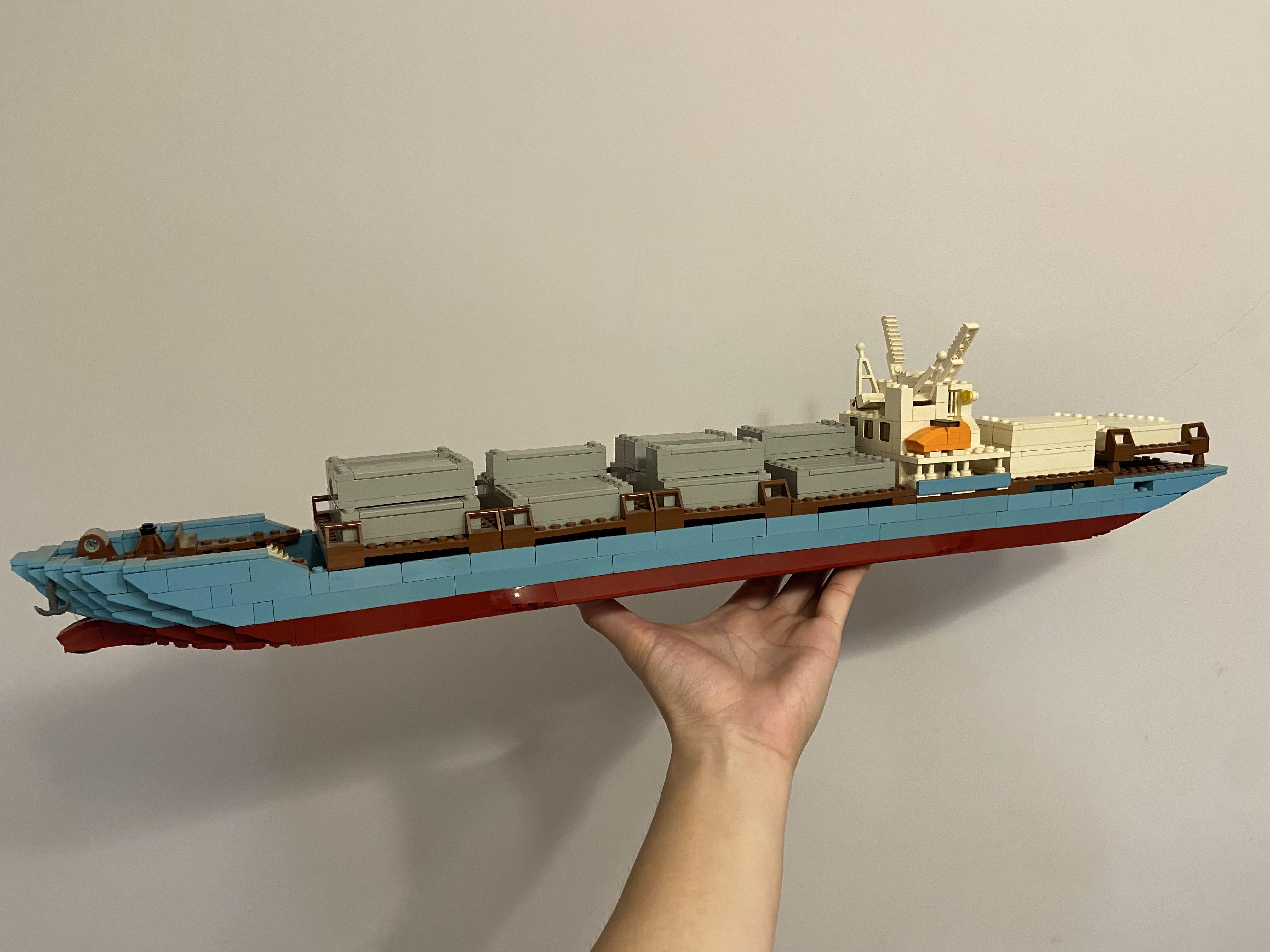 Lego 樂高10152 Maersk Sealand Container Ship 2005 馬士基貨櫃船 