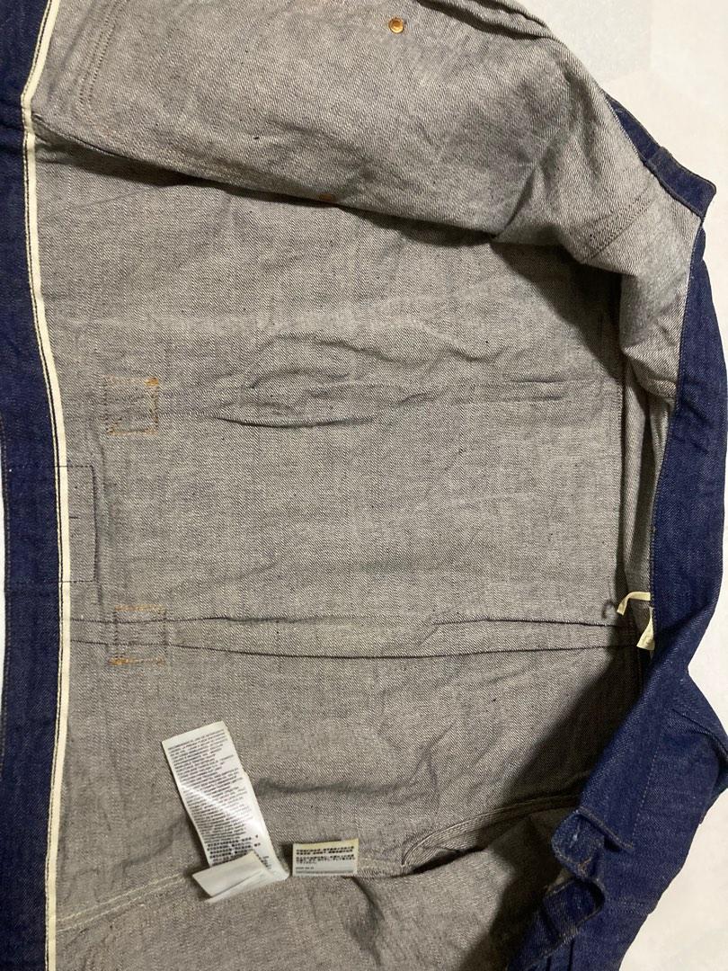 Levis Vintage Clothing LVC 1880s Triple Pleat Blouse Jacket Mens XL Selvedge