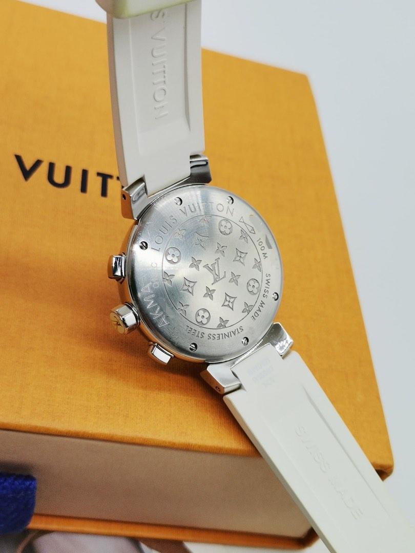 Tambour Moon Star Chronograph White watch with mother-of-pearl and