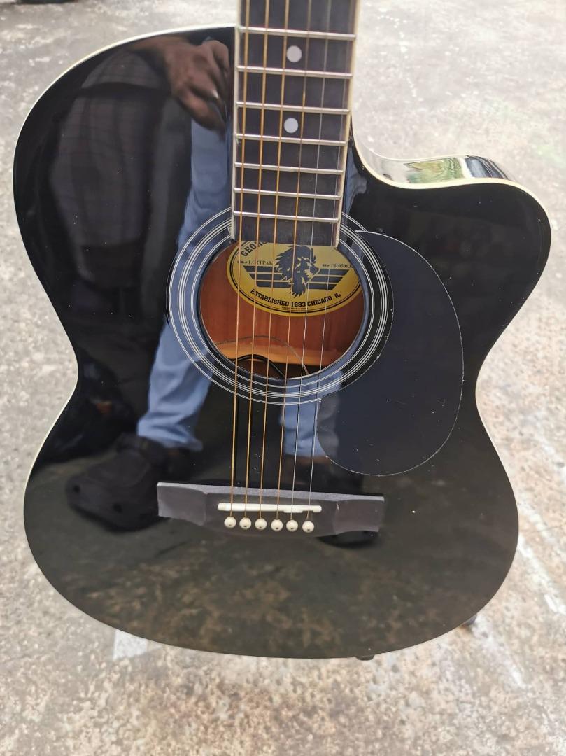 LYON SLIM ACOUSTIC GUITAR WITH PICK UP by washburn, Hobbies & Toys