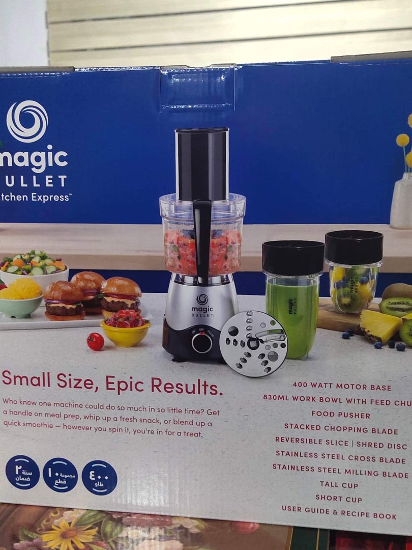 Magic Bullet Kitchen Express Blender and Food Processor Combo, TV & Home Appliances, Kitchen