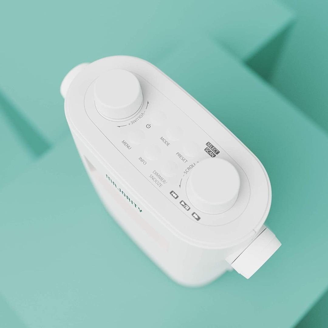 MAJORITY Eversden DAB Water Resistant Portable Shower Radio Bluetooth