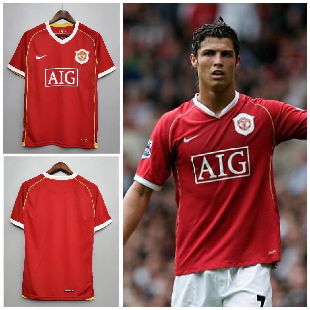 MANCHESTER UNITED 06/07 HOME RETRO, Men's Fashion, Activewear on Carousell