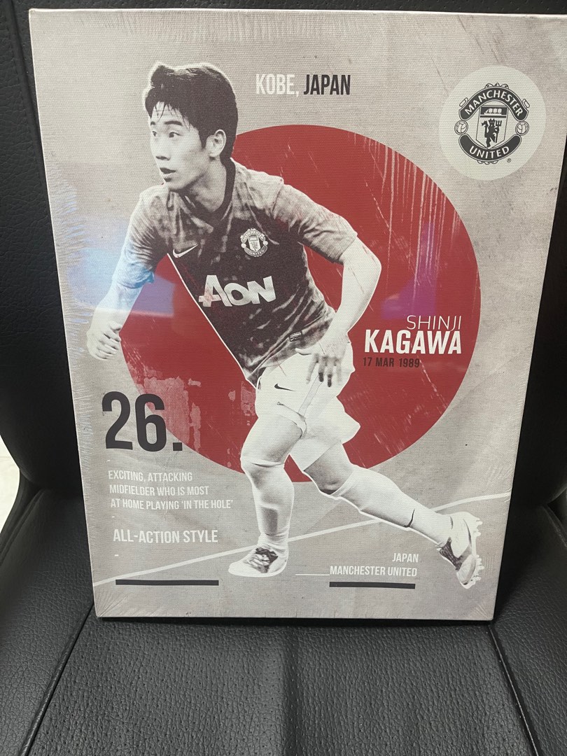 Manchester united Canvas, Hobbies & Toys, Stationery & Craft, Handmade