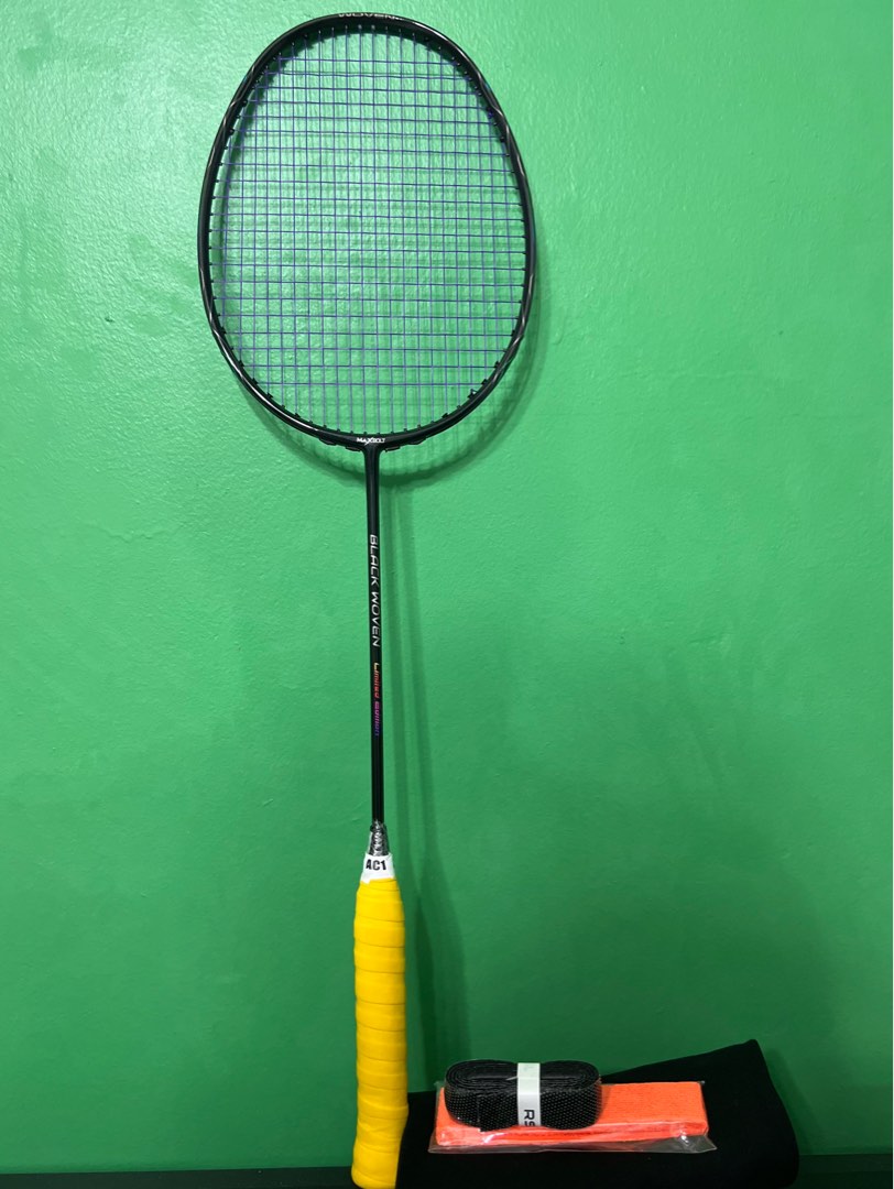 75 Maxbolt Badminton Racket Black Woven Limited Edition Sports