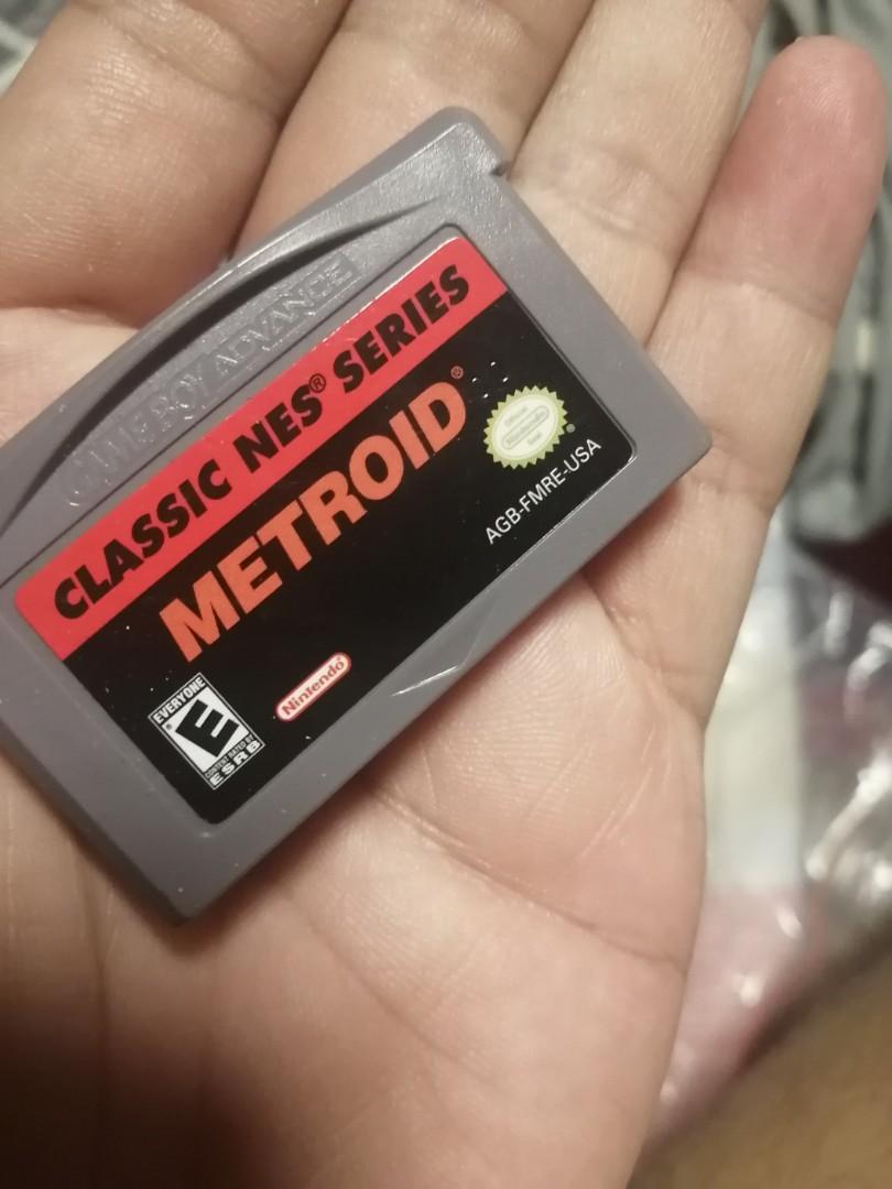 metroid classic NES series gba (Category: Nintendo) located in Quezon City. Submitted by ElyBoy (Listing ID 1191101483, Image 1). Description: metroid classic NES series. gameboy advance game. game cartridge only. no box, no inserts. game still working. used condition. sometimes the cartridge must be loaded on and off the game console several times. **GB micro unit not included. game cartridge only..