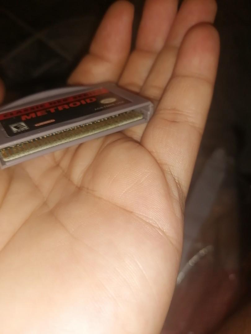 metroid classic NES series gba (Category: Nintendo) located in Quezon City. Submitted by ElyBoy (Listing ID 1191101483, Image 3). Description: metroid classic NES series. gameboy advance game. game cartridge only. no box, no inserts. game still working. used condition. sometimes the cartridge must be loaded on and off the game console several times. **GB micro unit not included. game cartridge only..