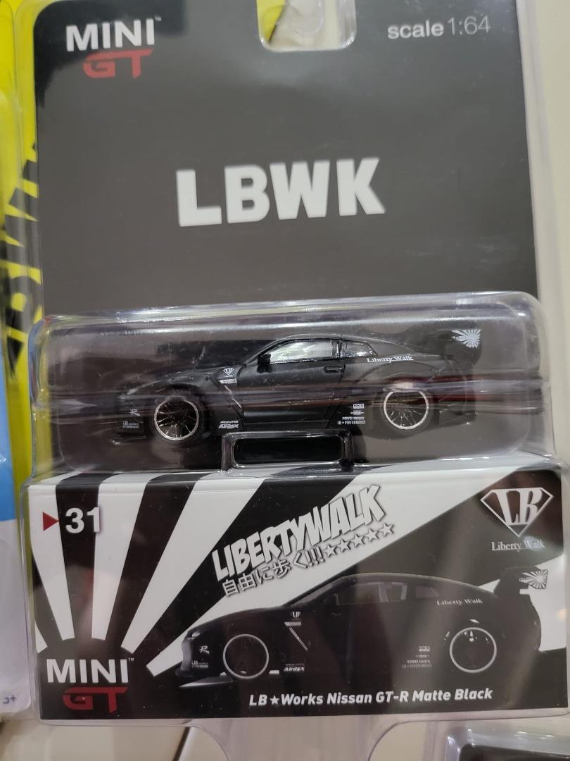MINI GT LBWK GT-R matte black（1/64スケール MINI GT「LB