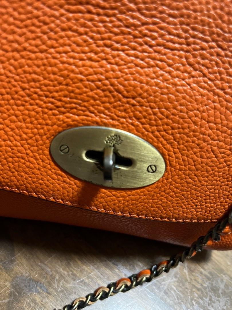 Mulberry Orange Leather Lily Crossbody Bag ref.133042 - Joli Closet