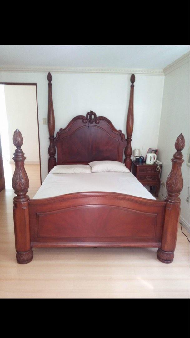 Narra Queen Size Bed, Furniture & Home Living, Furniture, Bed Frames