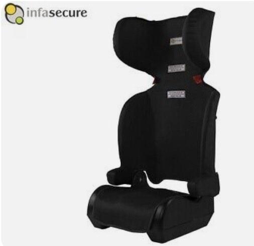 New Imported from Sydney Infa Secure Versatile Lightweight Folding Booster Car Seat 4 8 years Kid Child Infant Black Baby Seat Childseat Safety Side Impact Protection Easy Stow Away Babies Kids Nursin...