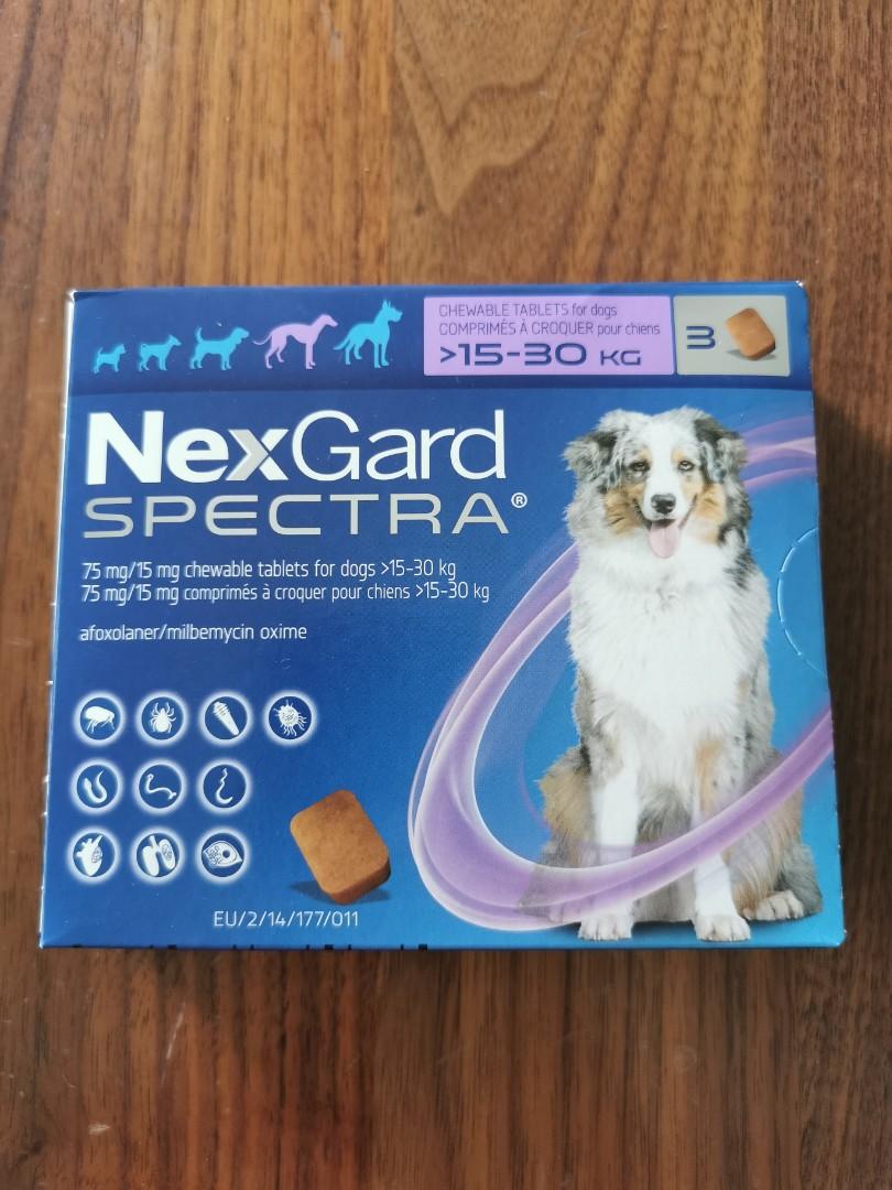 NexGuard Spectra 15-30kg, Pet Supplies, Health & Grooming on Carousell