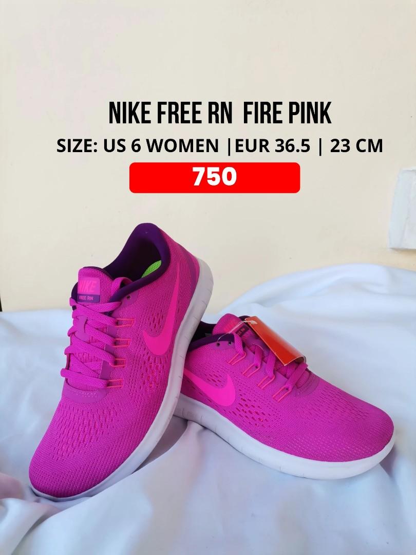 Nike Free RN Fire Pink Size 6 Women Women s Fashion Footwear