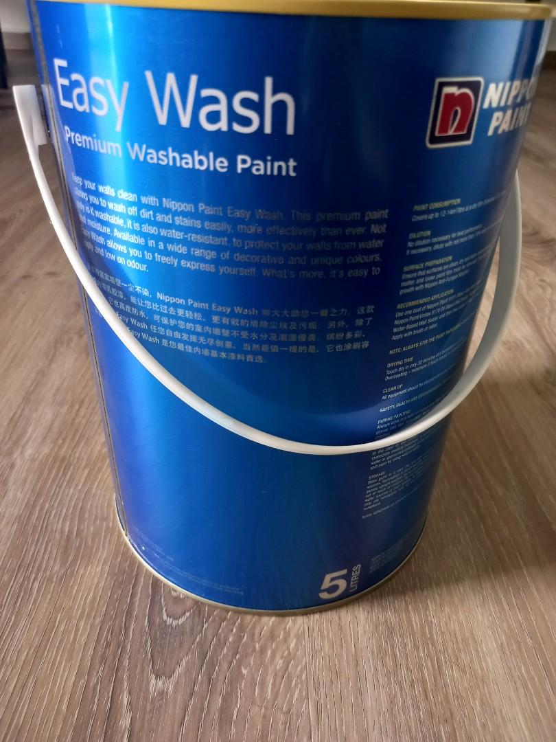 Nippon Paint Easy Wash 5 litres, Furniture & Home Living, Home