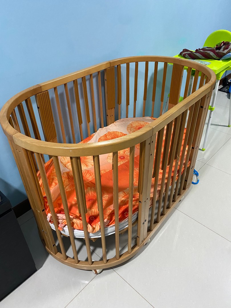 Oval baby cot, Babies & Kids, Baby Nursery & Kids Furniture, Cots