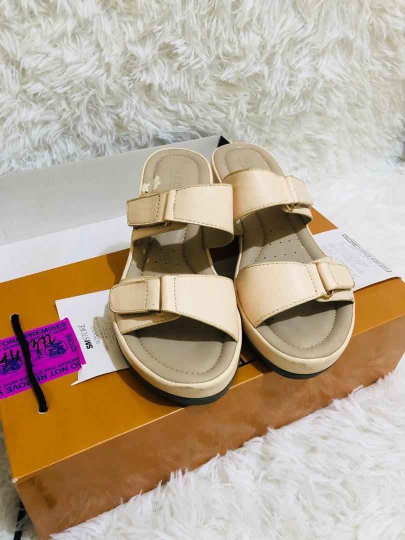 Nude color wedge on sale sandals