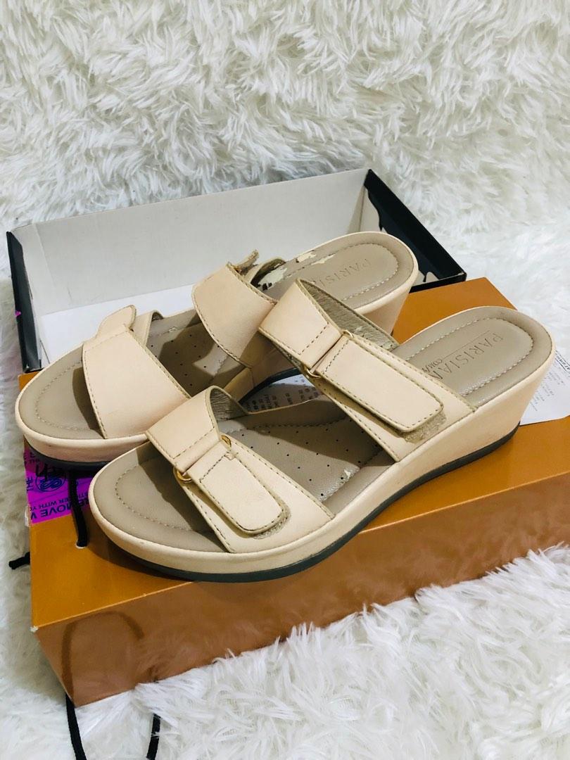 Parisians Nude color wedge sandals Women s Fashion Footwear