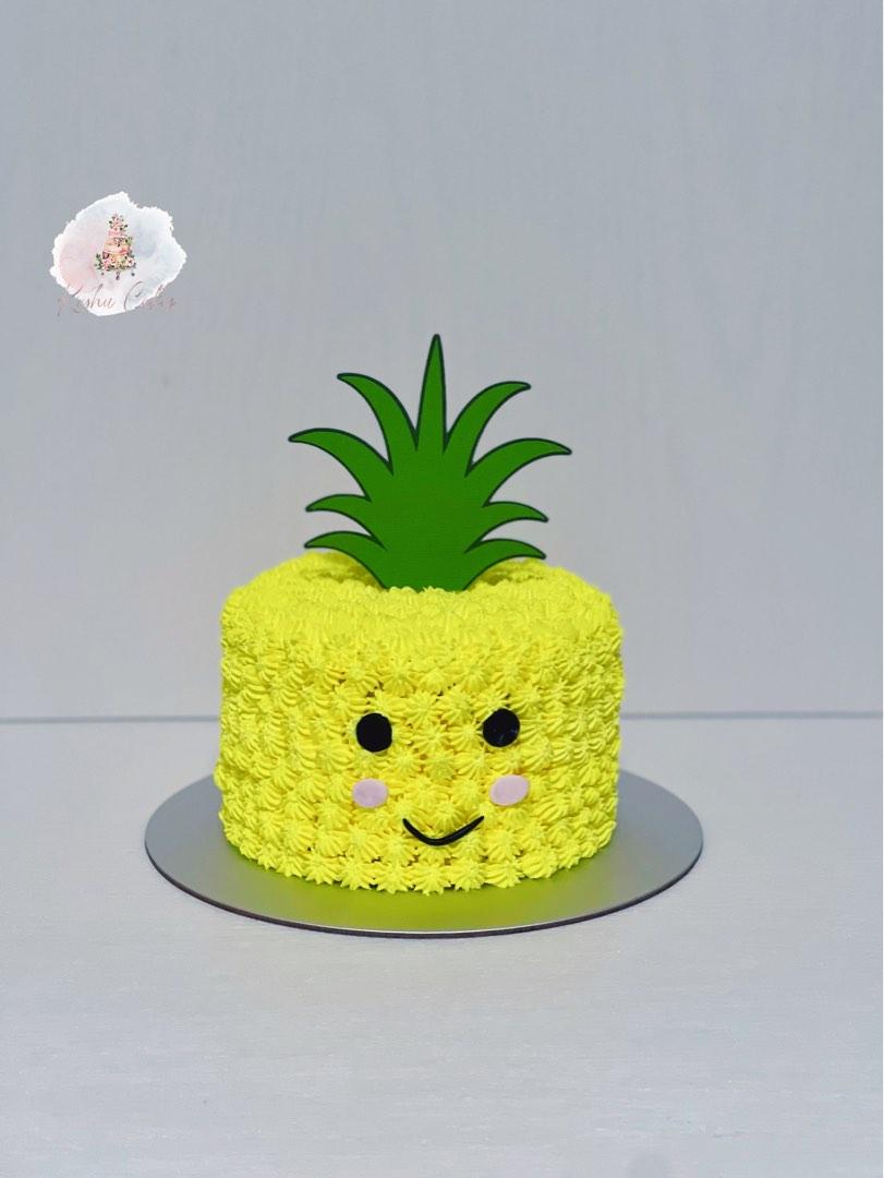 Pineapple Theme Cake, Food &amp; Drinks, Homemade Bakes on Carousell