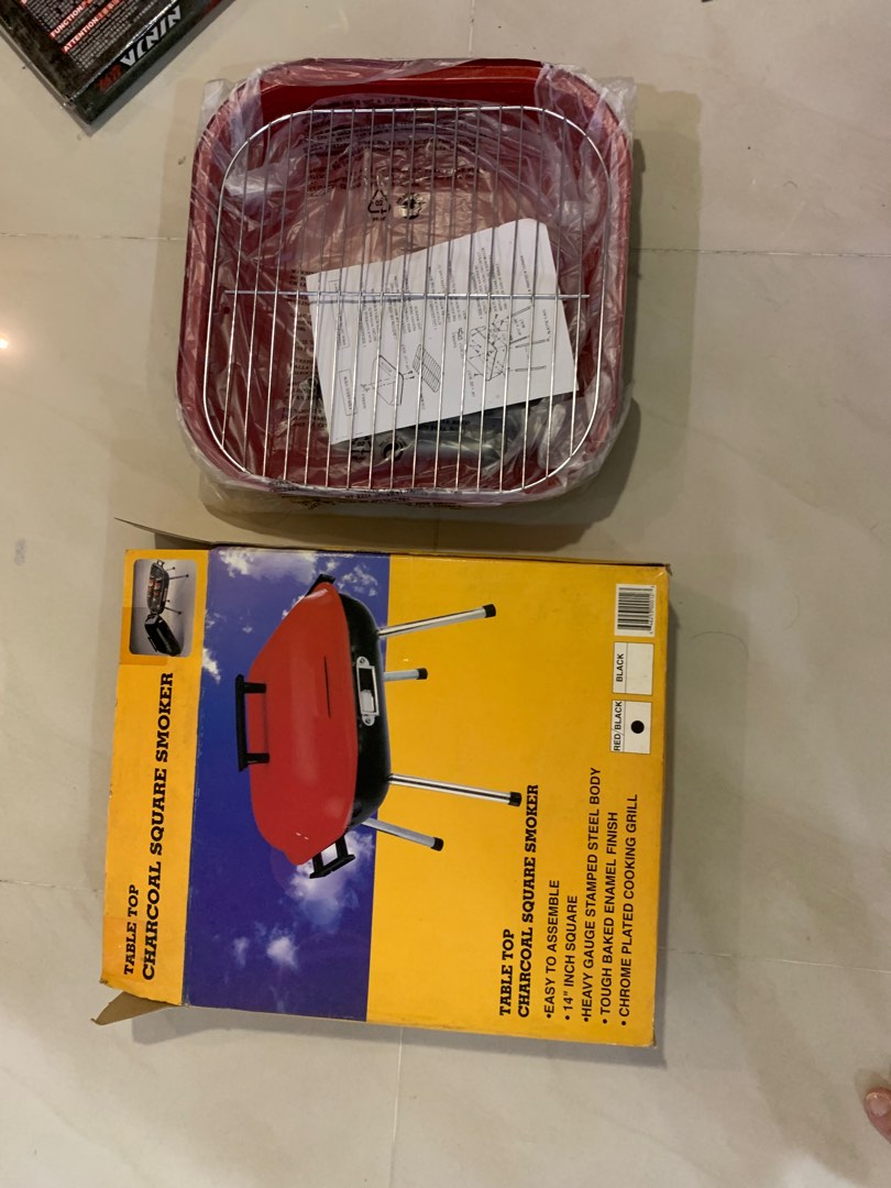 Portable table top charcoal bbq grill, TV & Home Appliances, Kitchen