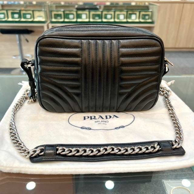 Prada diagramme studded camera bag sale