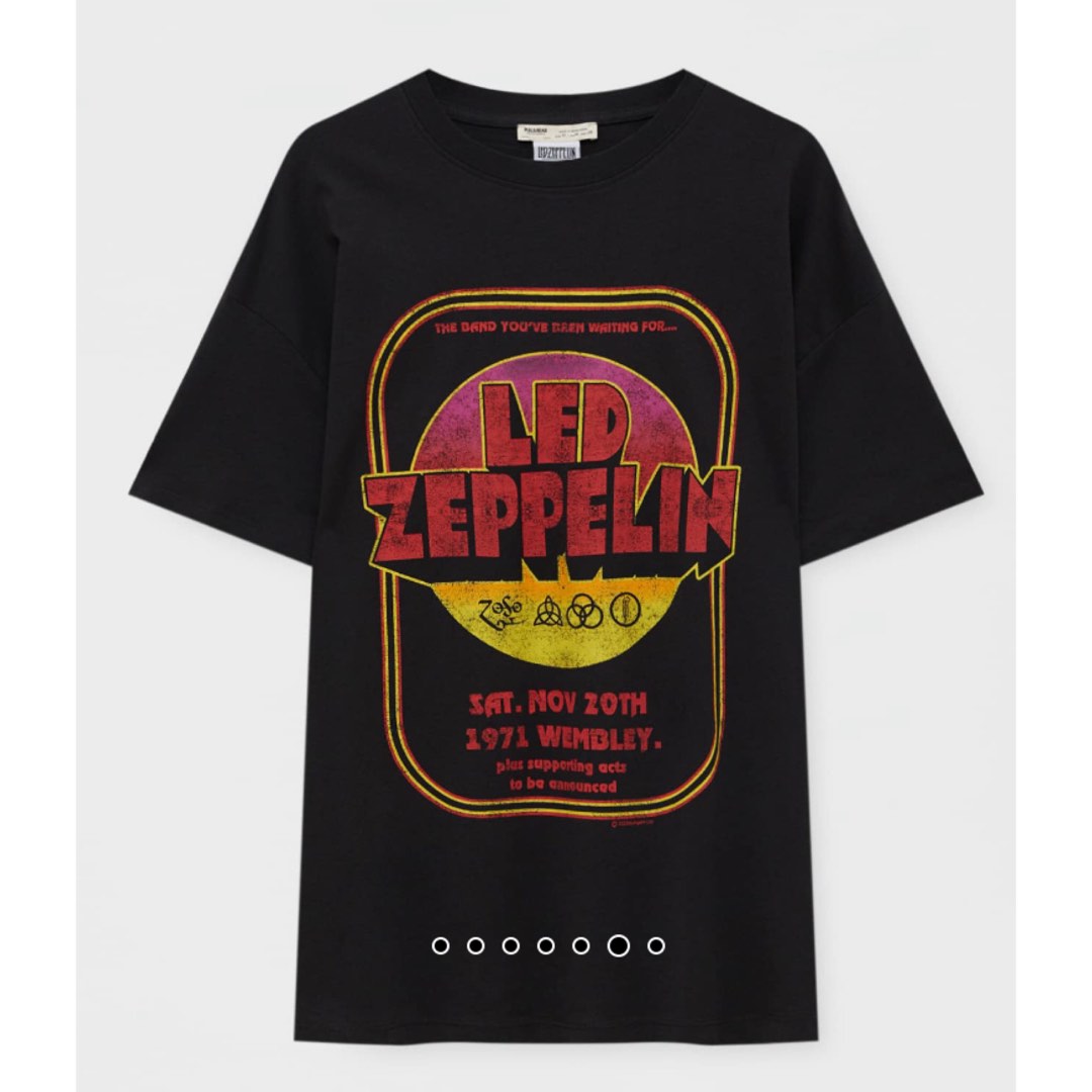Camiseta led zeppelin best sale pull and bear