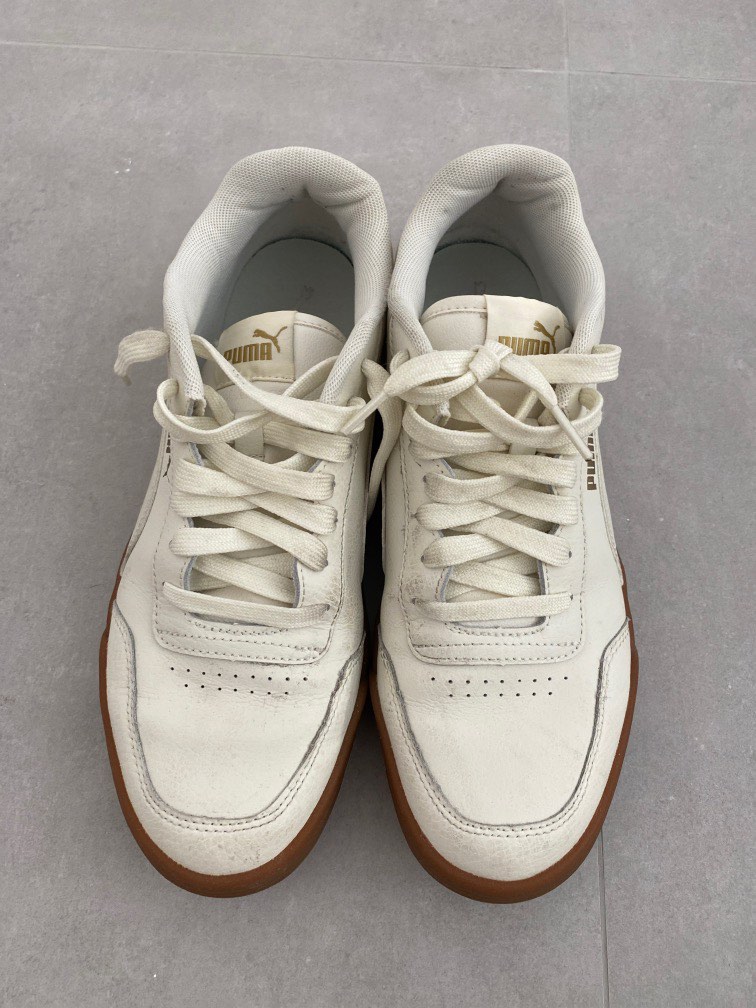 puma beige sneakers