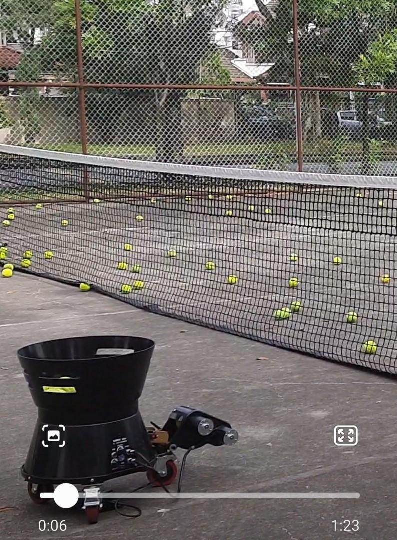RENT TENNIS BALL MACHINE, Sports Equipment, Sports & Games, Racket