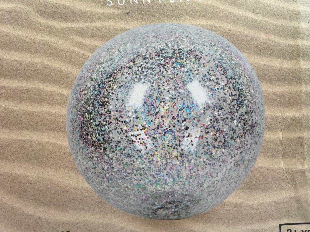 RTP20 Sunnylife Glitter Inflatable Beach Ball, Hobbies & Toys, Toys