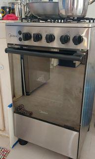 RUSH! Stainless Midea gas range (selling as is)