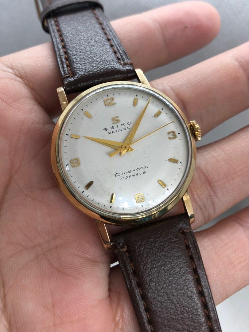 Seiko Marvel Vintage 1968 14K Gold Filled 34mm Winding Luxury