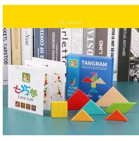 [SG LOCAL] 3D Jigsaw Wooden Tangram Puzzles for Kids Game Montessori ...
