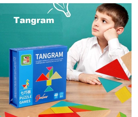 [SG LOCAL] 3D Jigsaw Wooden Tangram Puzzles for Kids Game Montessori ...