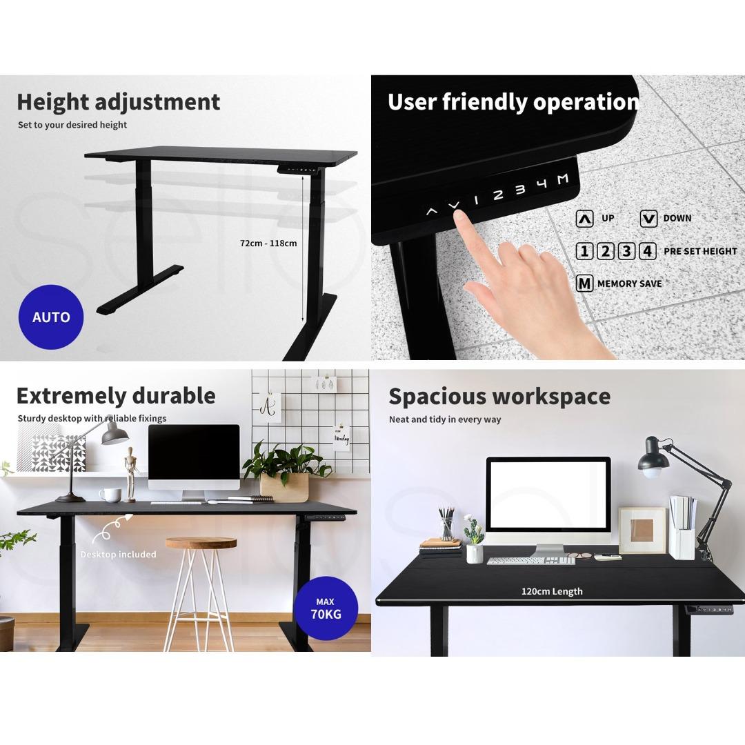 SG-AG Ergonomic Electronic Height Adjustable Table Workstation - Local ...
