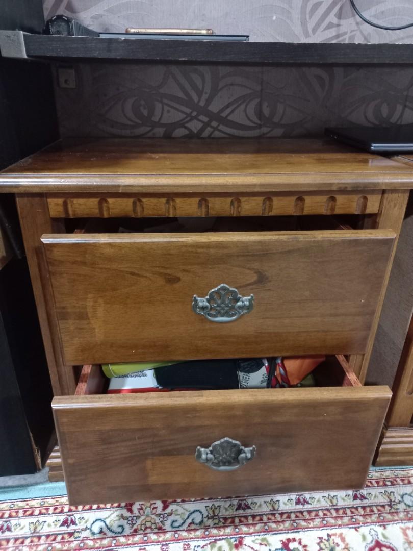 Side tabel with drawer, Furniture & Home Living, Furniture, Shelves