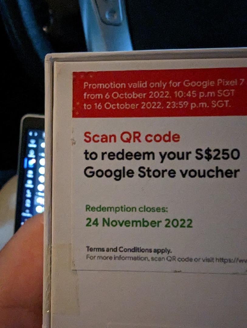 Singapore Google Store Voucher, Tickets & Vouchers, Vouchers on Carousell
