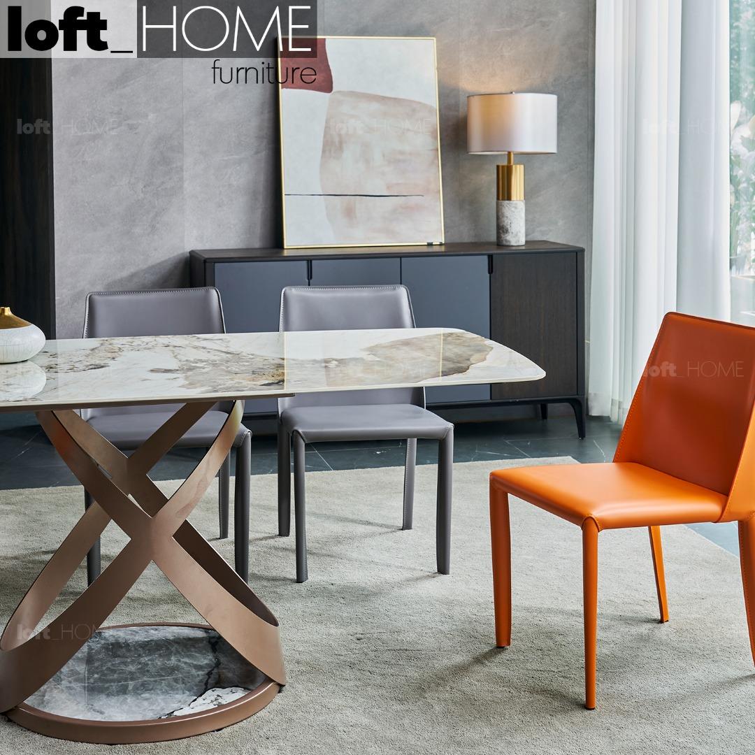 Sintered Stone Dining Table CAPRI Dull Gold, Furniture & Home Living, Furniture, Tables & Sets