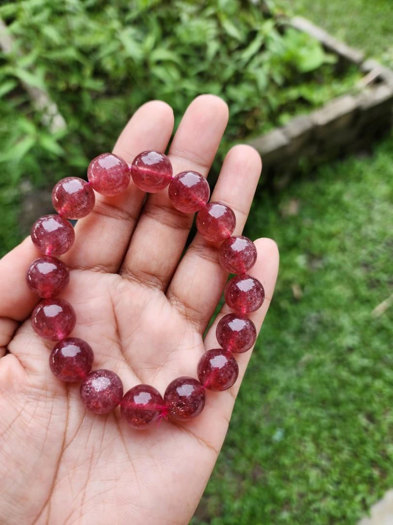 Strawberry crystal clearance bracelet